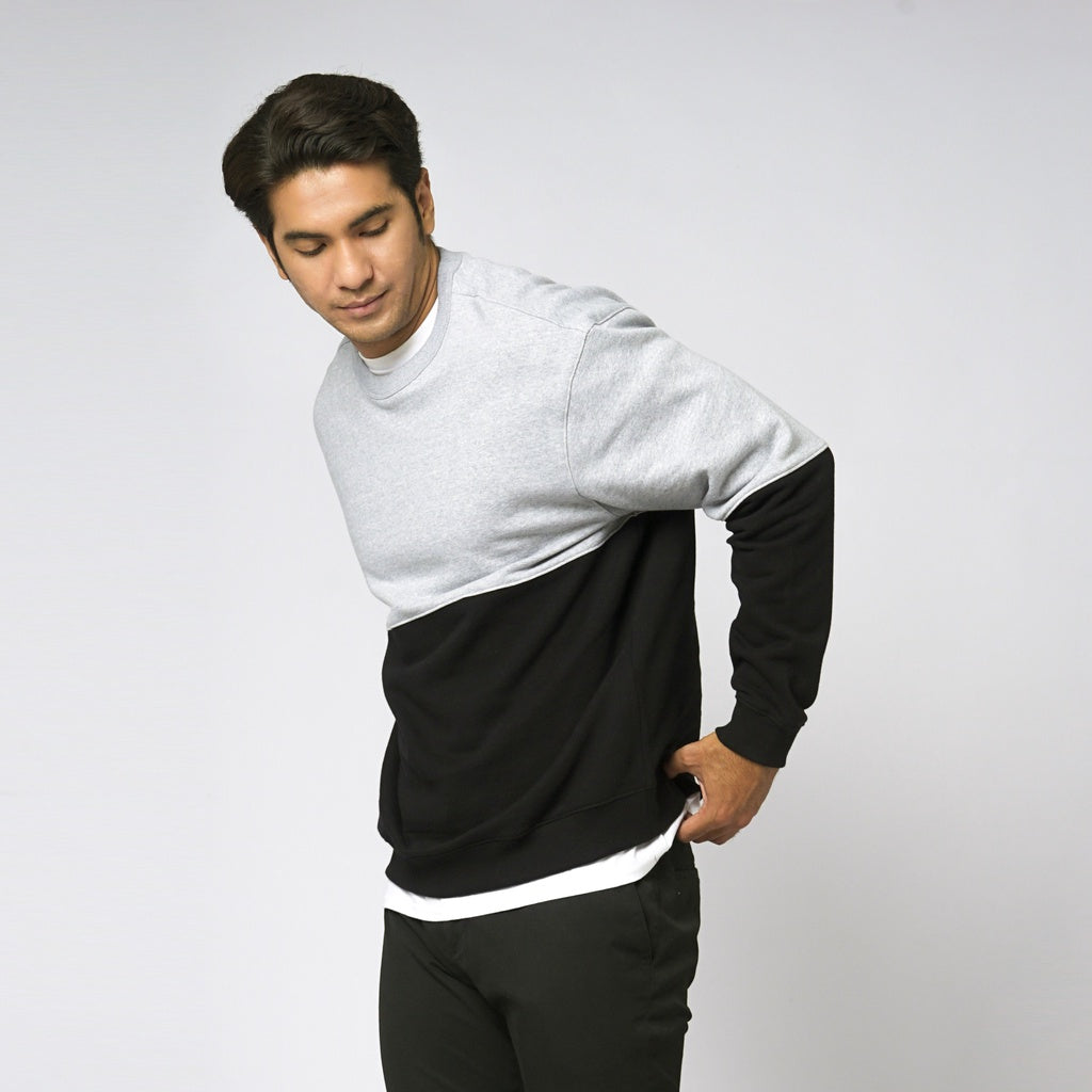 TWIST CREWNECK BLACK-MISTY