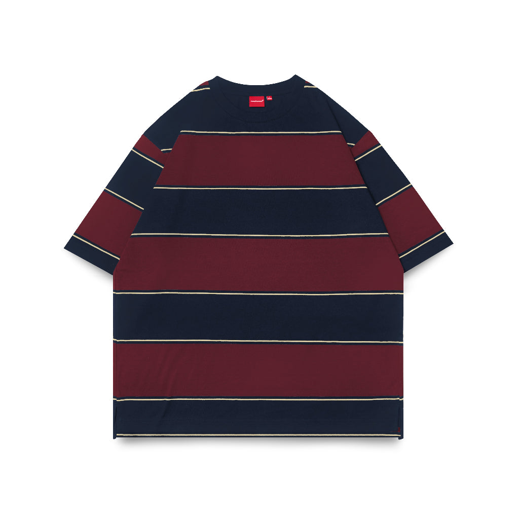 Stripe Oversize Navy - Maroon - Yellow