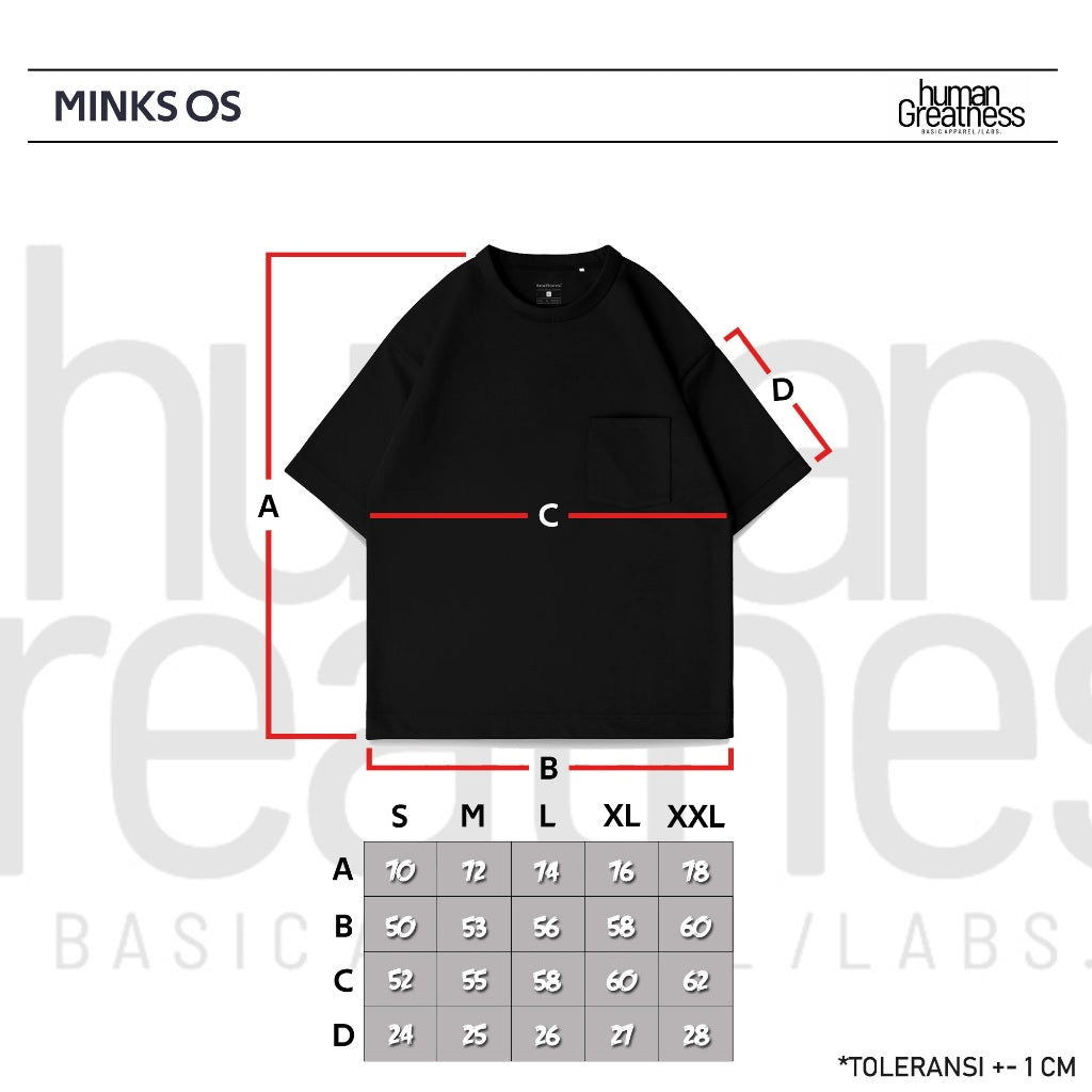 Minks OS T-Shirt Steel Blue