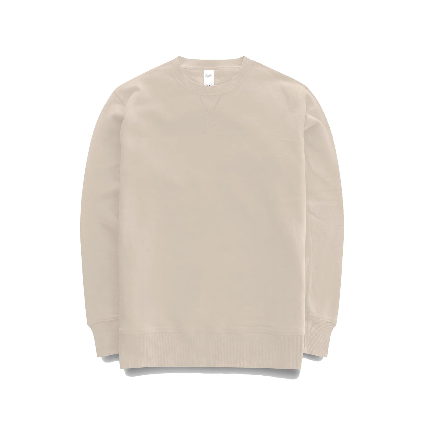 BEIGE CREWNECK MENENGAH