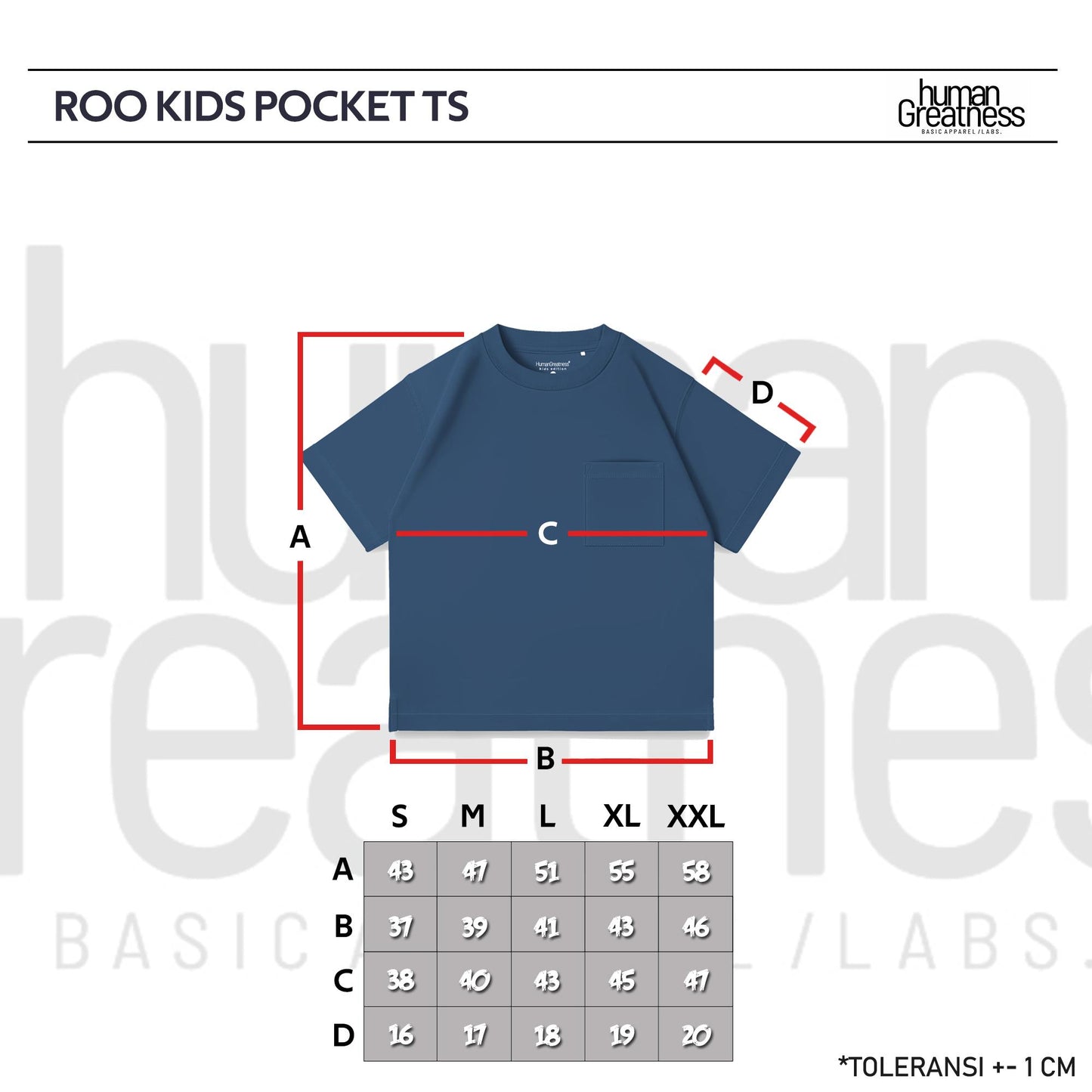 Roo Kids Pocket TS Human Greatness