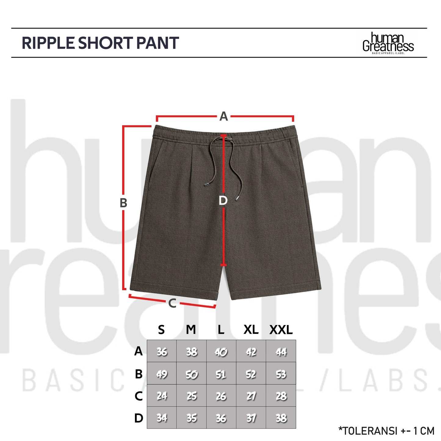Ripple Short Pant Human Greatness