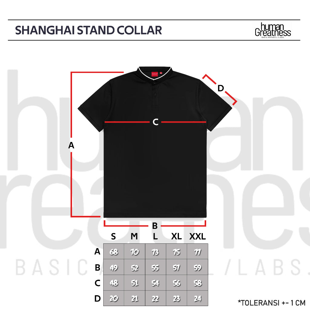 Shanghai Stand Collar Black