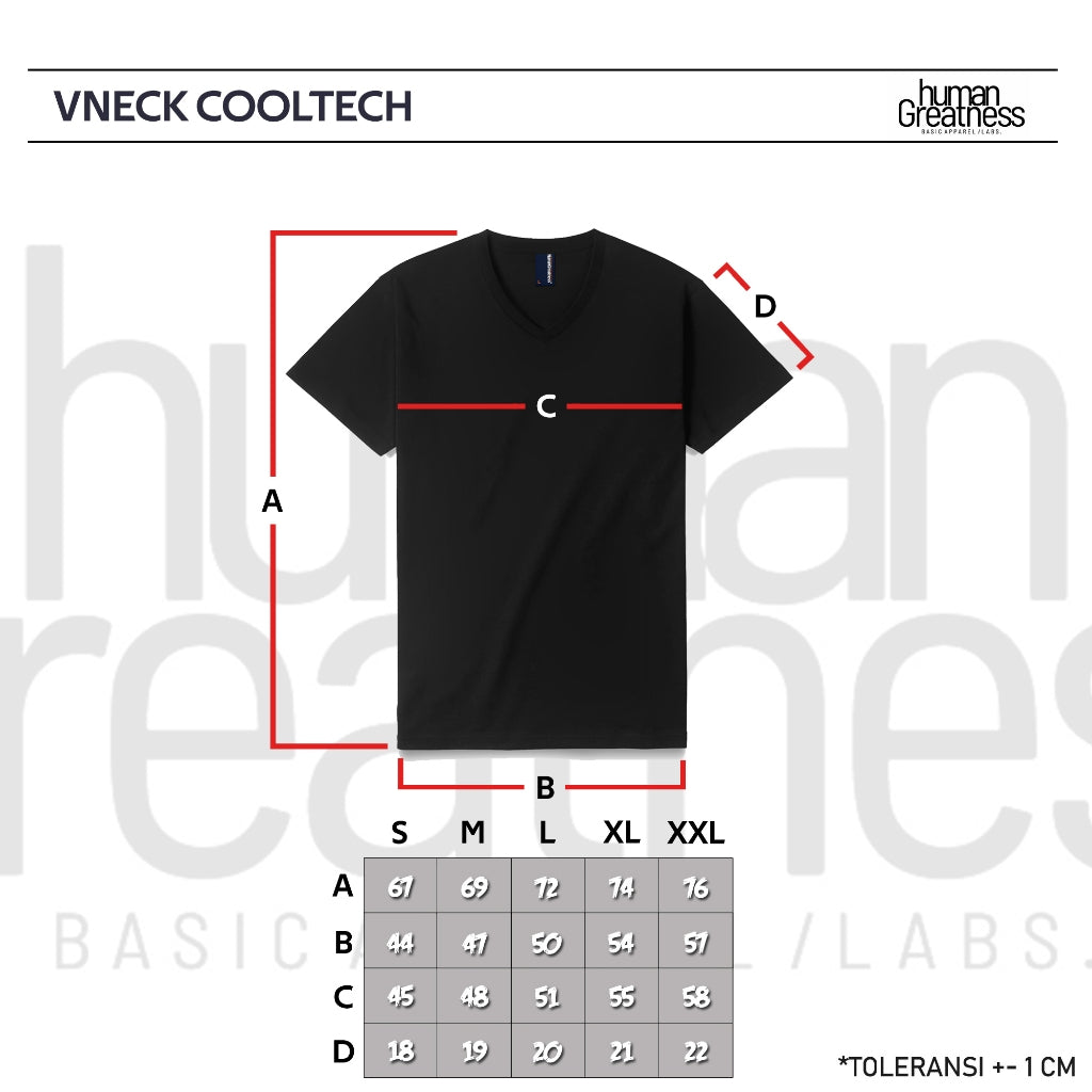 VNECK COOLTECH HITAM