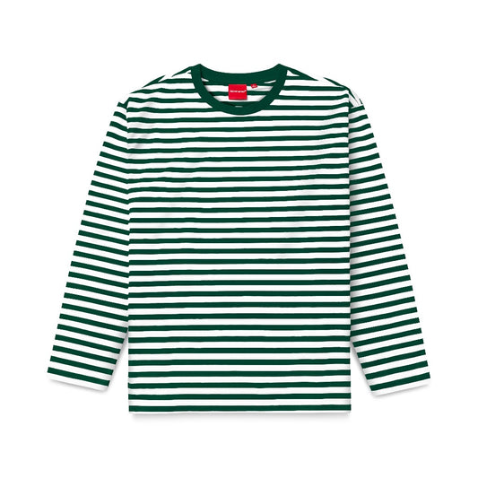 LONG SLEEVE STRIPE SYCAMORE - WHITE