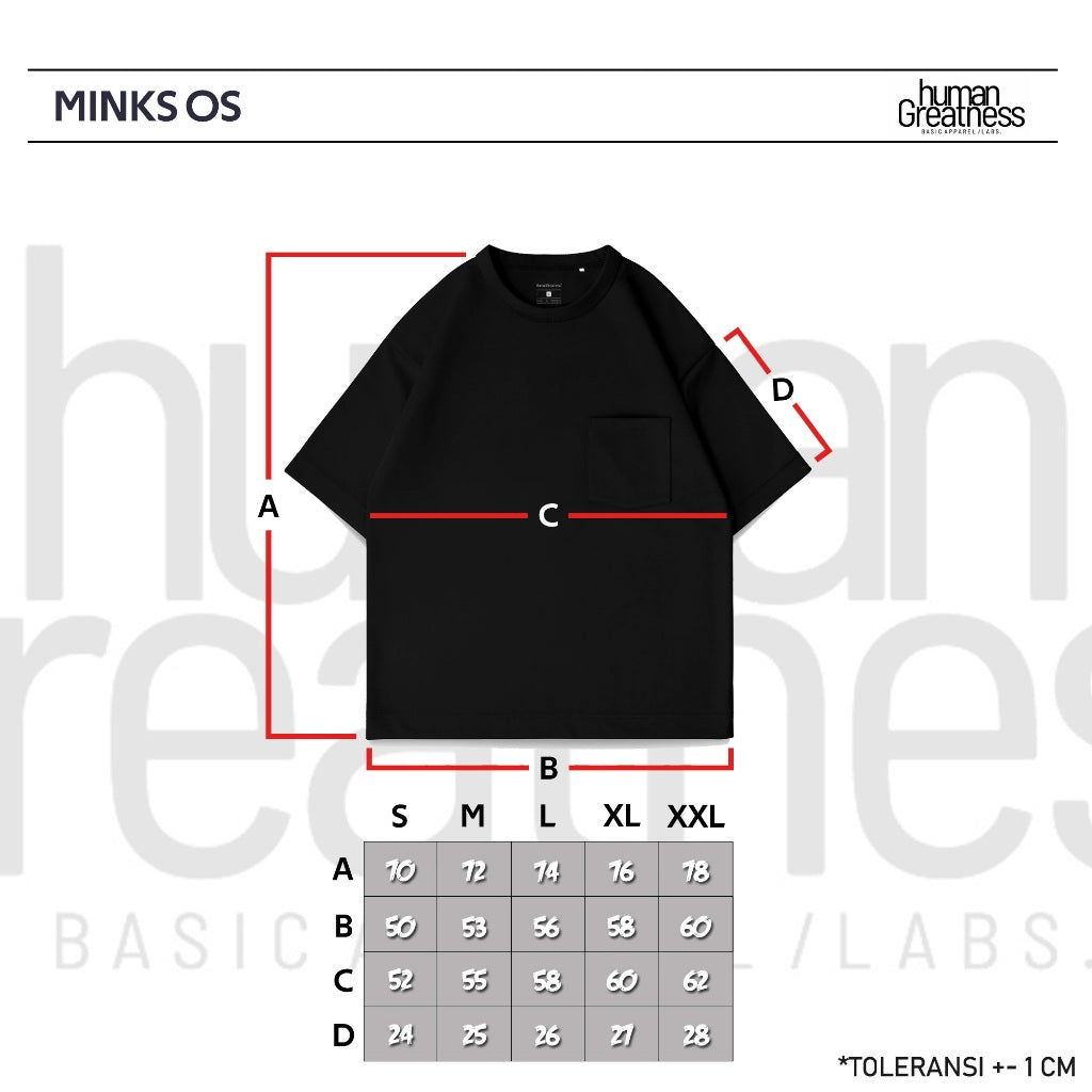 Minks OS T-Shirt Black