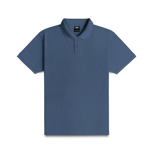 Human Greatness Polo Humbold Steel Blue