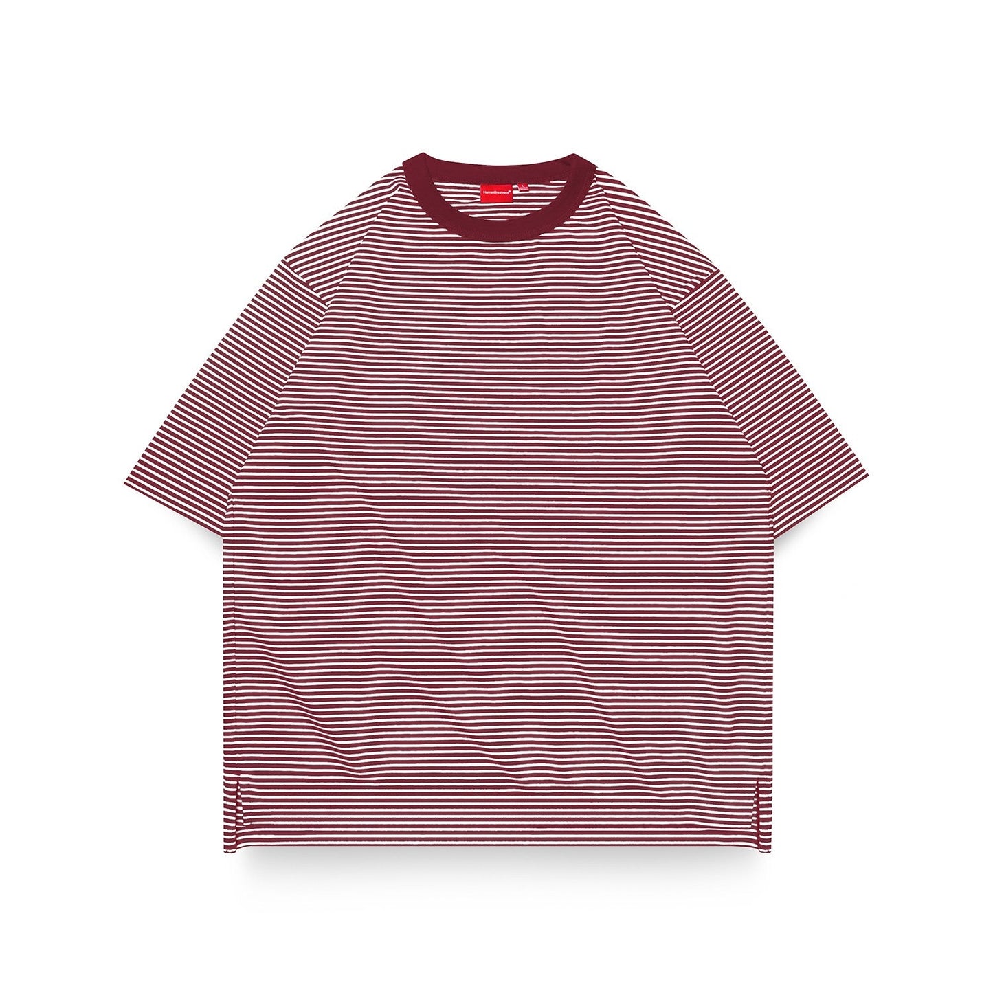 MIC OVERSIZE STRIPE MAROON